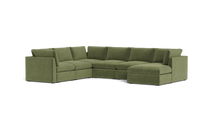 Load image into Gallery viewer, Ciello XL - Sectional - Cypress Green - High Angled
