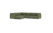 Load image into Gallery viewer, Luna - Sectional - Moss Green - High Arms - Low Legs

