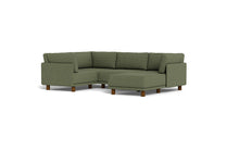 Load image into Gallery viewer, Luna - Sectional - Moss Green - High Arms - Low Legs
