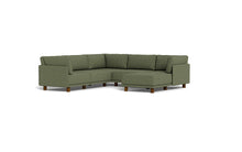 Load image into Gallery viewer, Luna - Sectional - Moss Green - High Arms - Low Legs
