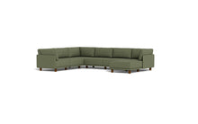 Load image into Gallery viewer, Luna - Sectional - Moss Green - High Arms - Low Legs
