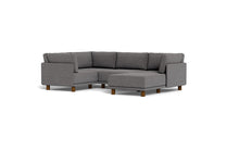 Load image into Gallery viewer, Luna - Sectional - Storm Grey - High Arms - Low Legs
