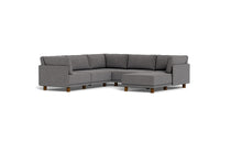 Load image into Gallery viewer, Luna - Sectional - Storm Grey - High Arms - Low Legs
