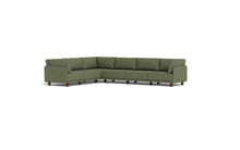 Load image into Gallery viewer, Luna - Sectional - Moss Green - High Arms - Low Legs
