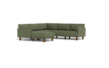 Load image into Gallery viewer, Luna - Sectional - Moss Green - Low Arms - Tall Legs

