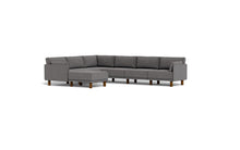 Load image into Gallery viewer, Luna - Sectional - Storm Grey - Low Arms - Tall Legs
