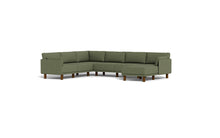 Load image into Gallery viewer, Luna - Sectional - Moss Green - Low Arms - Tall Legs
