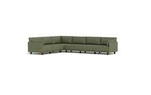 Load image into Gallery viewer, Luna - Sectional - Moss Green - Low Arms - Low Legs
