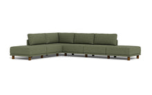 Load image into Gallery viewer, Luna - Sectional - Moss Green - High Arms - Low Legs
