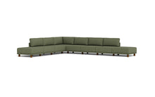 Load image into Gallery viewer, Luna - Sectional - Moss Green - High Arms - Low Legs
