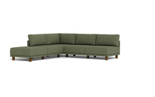 Load image into Gallery viewer, Luna - Sectional - Moss Green - High Arms - Low Legs
