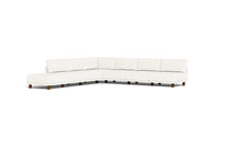 Load image into Gallery viewer, Luna - Sectional - Snowdrift - High Arms - Low Legs
