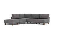 Load image into Gallery viewer, Luna - Sectional - Storm Grey - High Arms - Low Legs
