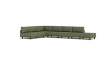 Load image into Gallery viewer, Luna - Sectional - Moss Green - High Arms - Low Legs
