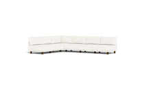 Load image into Gallery viewer, Luna - Sectional - Snowdrift - High Arms - Low Legs
