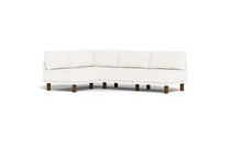 Load image into Gallery viewer, Luna - Sectional - Snowdrift - High Arms - Tall Legs
