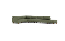 Load image into Gallery viewer, Luna - Sectional - Moss Green - High Arms - Low Legs
