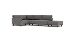 Load image into Gallery viewer, Luna - Sectional - Storm Grey - High Arms - Low Legs
