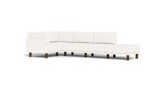 Load image into Gallery viewer, Luna - Sectional - Snowdrift - High Arms - Tall Legs
