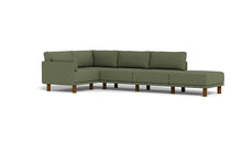 Load image into Gallery viewer, Luna - Sectional - Moss Green - Low Arms - Tall Legs
