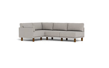 Load image into Gallery viewer, Luna - Sectional - Dream Grey - Low Arms - Tall Legs
