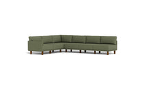 Load image into Gallery viewer, Luna - Sectional - Moss Green - Low Arms - Tall Legs
