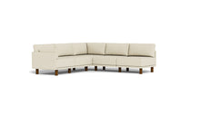 Load image into Gallery viewer, Luna - Sectional - Sunset Beige - Low Arms - Tall Legs
