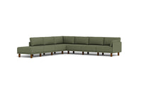 Load image into Gallery viewer, Luna - Sectional - Moss Green - Low Arms - Tall Legs

