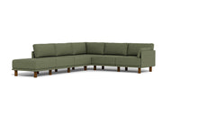 Load image into Gallery viewer, Luna - Sectional - Moss Green - Low Arms - Tall Legs
