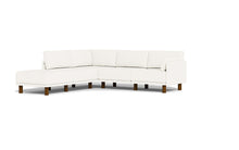Load image into Gallery viewer, Luna - Sectional - Snowdrift - Low Arms - Tall Legs
