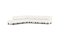 Load image into Gallery viewer, Luna - Sectional - Snowdrift - Low Arms - Tall Legs
