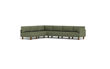Load image into Gallery viewer, Luna - Sectional - Moss Green - Low Arms - Tall Legs
