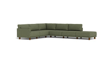 Load image into Gallery viewer, Luna - Sectional - Moss Green - Low Arms - Low Legs
