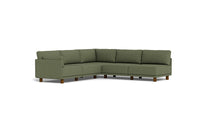 Load image into Gallery viewer, Luna - Sectional - Moss Green - Low Arms - Low Legs
