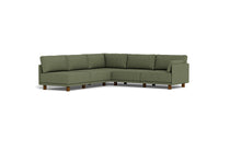 Load image into Gallery viewer, Luna - Sectional - Moss Green - Low Arms - Low Legs
