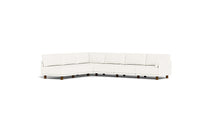 Load image into Gallery viewer, Luna - Sectional - Snowdrift - Low Arms - Low Legs

