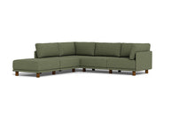 Load image into Gallery viewer, Luna - Sectional - Moss Green - High Arms - Low Legs
