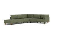 Load image into Gallery viewer, Luna - Sectional - Moss Green - High Arms - Low Legs

