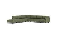 Load image into Gallery viewer, Luna - Sectional - Moss Green - High Arms - Low Legs
