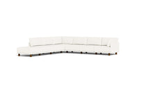 Load image into Gallery viewer, Luna - Sectional - Snowdrift - High Arms - Low Legs
