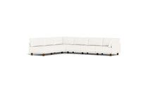Load image into Gallery viewer, Luna - Sectional - Snowdrift - High Arms - Low Legs
