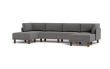 Load image into Gallery viewer, Luna - Sofa - Storm Grey - High Arms - Tall Legs
