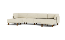 Load image into Gallery viewer, Luna - Sofa - Sunset Beige - High Arms - Tall Legs
