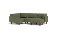 Load image into Gallery viewer, Luna - Sectional - Moss Green - High Arms - Tall Legs
