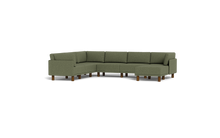 Load image into Gallery viewer, Luna - Sectional - Moss Green - High Arms - Tall Legs
