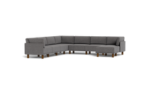 Load image into Gallery viewer, Luna - Sectional - Storm Grey - High Arms - Tall Legs
