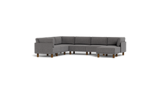 Load image into Gallery viewer, Luna - Sectional - Storm Grey - High Arms - Tall Legs
