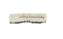 Load image into Gallery viewer, Luna - Sectional - Sunset Beige - High Arms - Tall Legs
