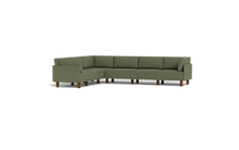 Load image into Gallery viewer, Luna - Sectional - Moss Green - High Arms - Tall Legs
