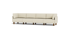 Load image into Gallery viewer, Luna - Sofa - Sunset Beige - High Arms - Tall Legs

